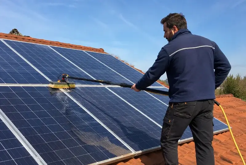 Nettoyage et entretien de panneaux solaires à Brissac